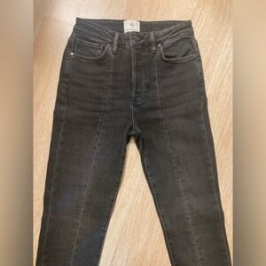 Anine Bing gray high rise skinny jeans